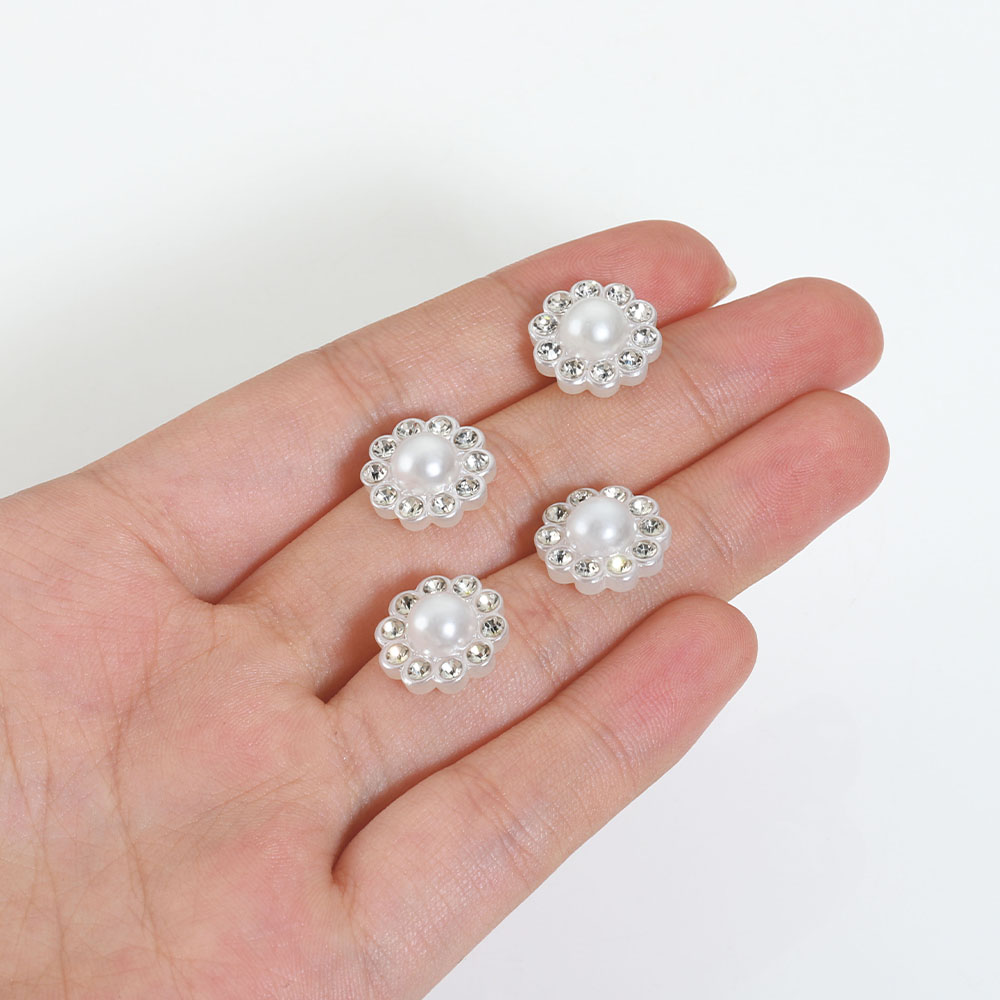 50pcs White Flat Imitation Pea - Embroidery Simple review and price