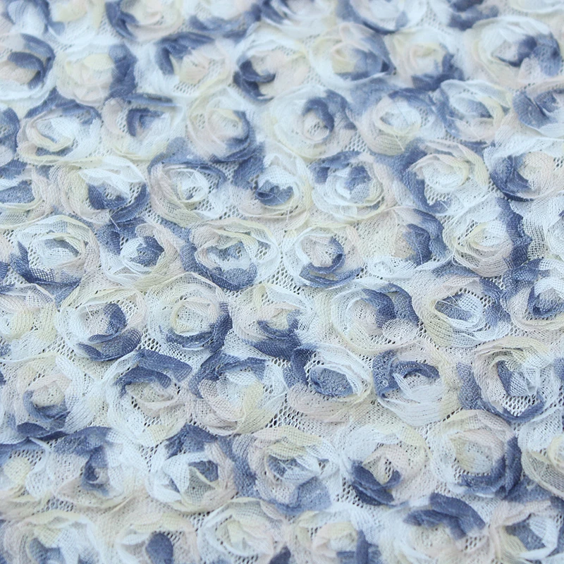 Colorful 3D Floral Embroidery  - Embroidery Ribbon review and price