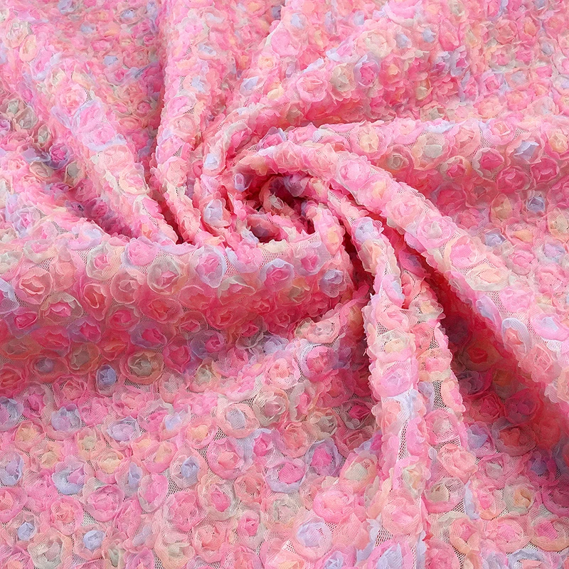 Colorful 3D Floral Embroidery  - Embroidery Ribbon review and price