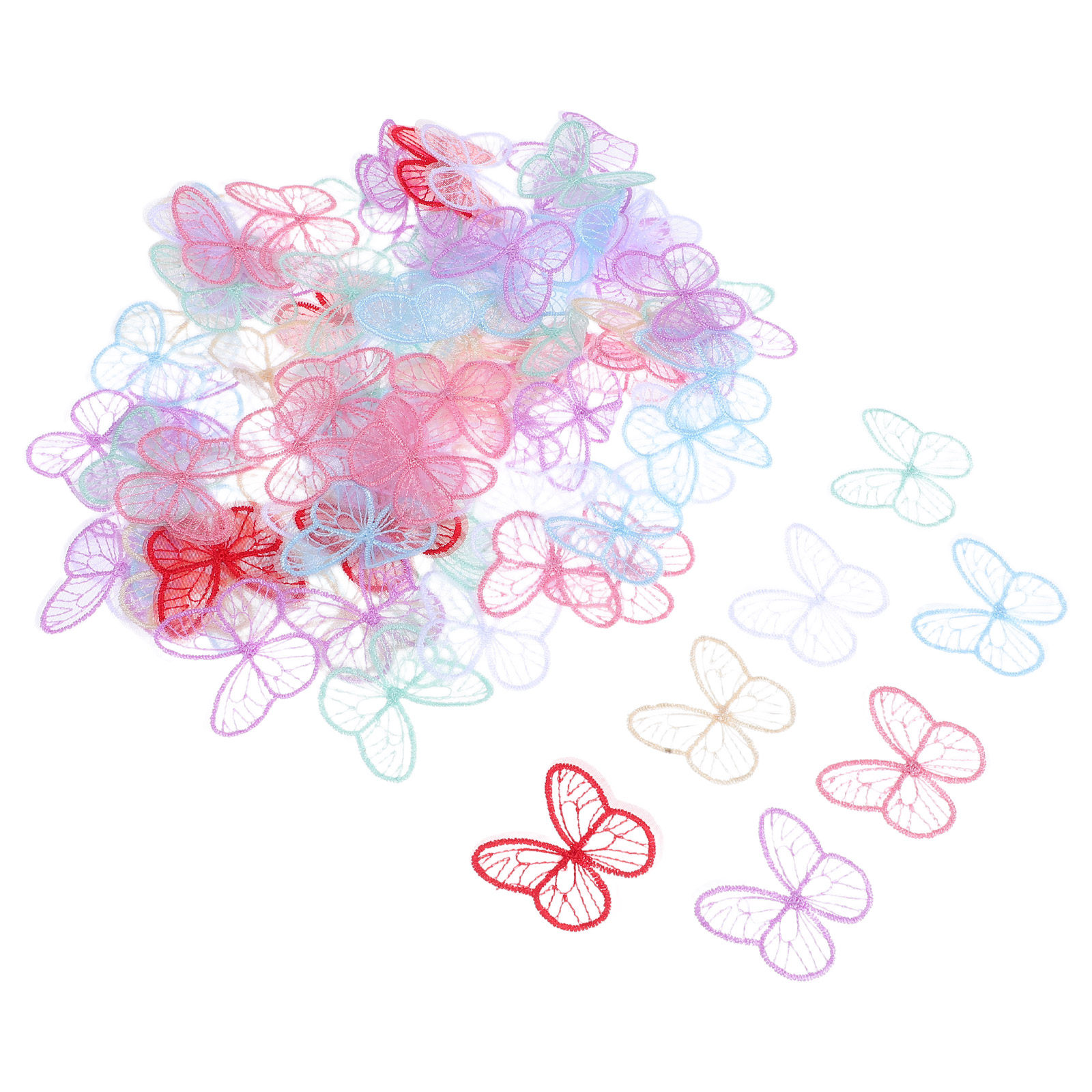 100Pcs Handmade Butterfly Lace - Embroidery Garden review and price