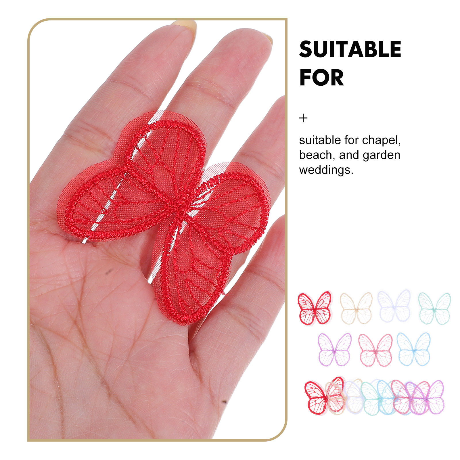 100Pcs Handmade Butterfly Lace - Embroidery Garden review and price