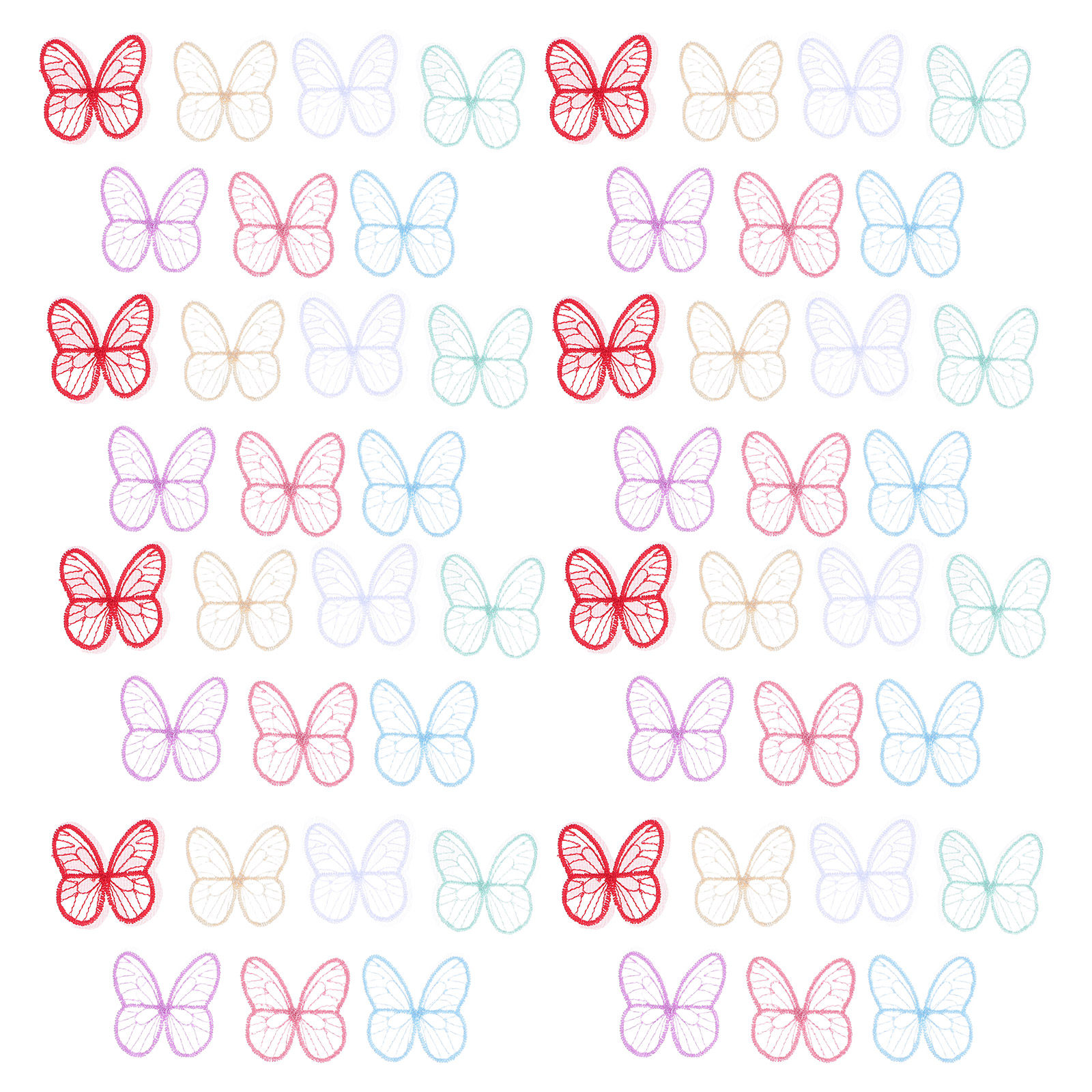 100Pcs Handmade Butterfly Lace - Embroidery Garden review and price