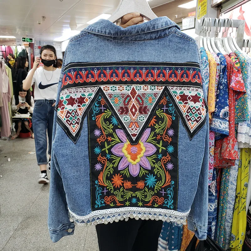 Vintage Blue Embroidery Sequin - Embroidery Jeans review and price