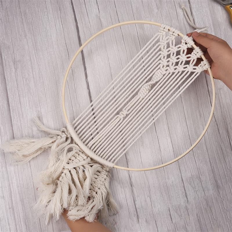 1/5Pcs 8-33cm Wooden DIY Handm - Stitch Marker Ring review and price