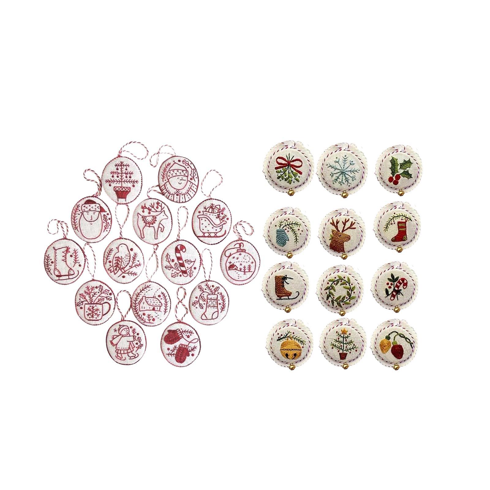Hand Embroidery Christmas Orna - Embroidery Xmas Ornaments review and price