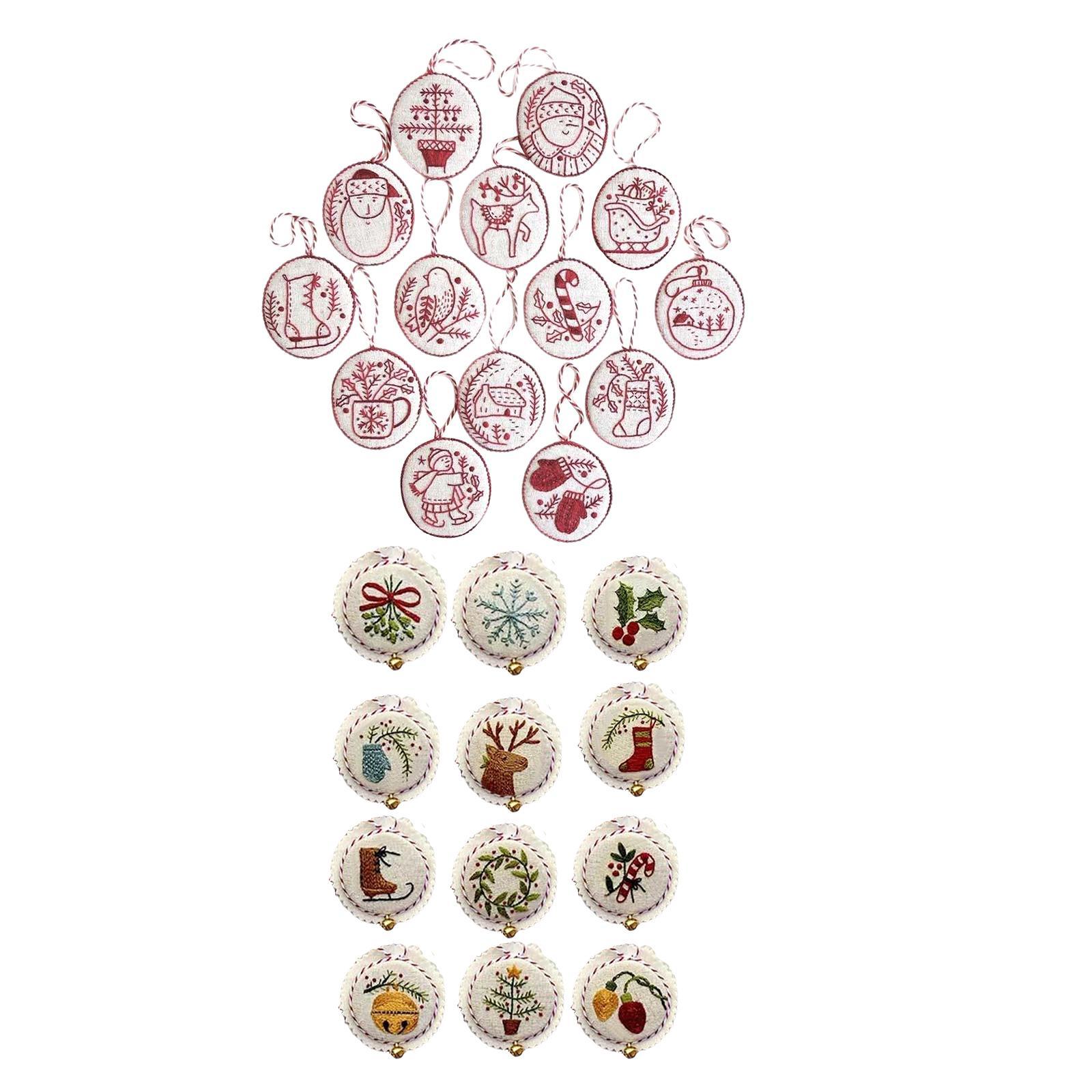 Hand Embroidery Christmas Orna - Embroidery Xmas Ornaments review and price